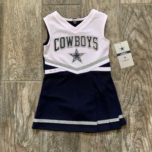 Dallas Cowboys Girls Cheerleader Dress, 2T, Toddler Girls